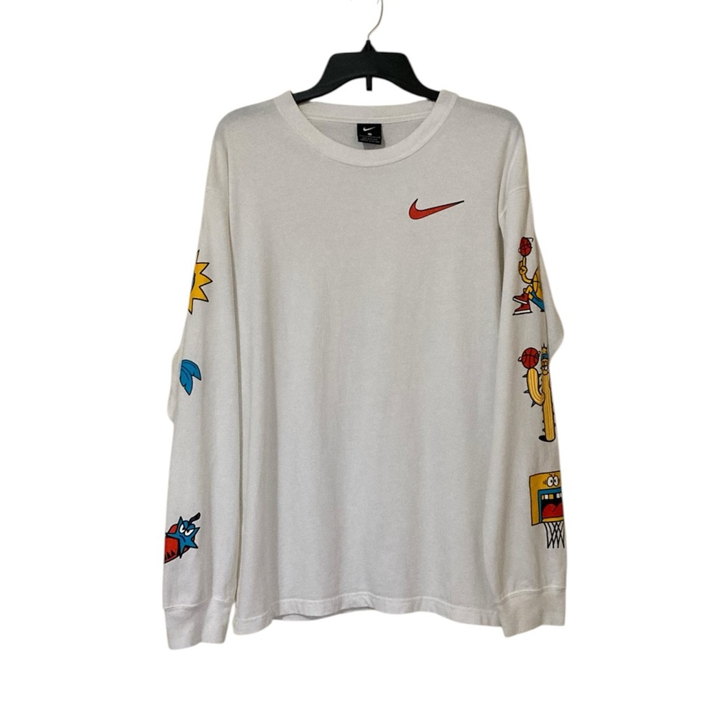 Nike City Exploration Series Basketball Men’s Small Cotton Graphic Sleeves Shirt